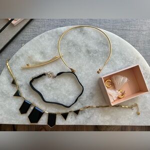 House of Harlow, Madewell, Club Monaco jewelry set
